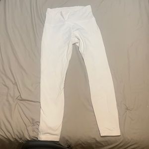 Lululemon white mesh leggings